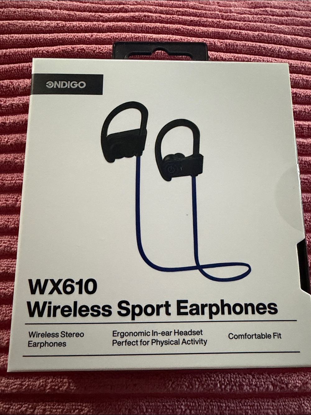 WX610 Wireless Sport Over-Ear Headphones — Blue